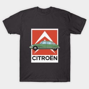 Citroen DS Green Illustration T-Shirt